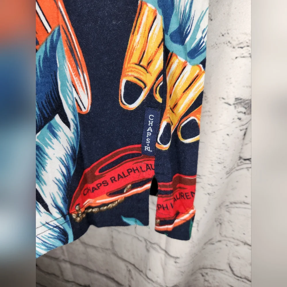 Ralph Lauren Men's Tropical Hawaiian Polo Shirt‎ Size XL